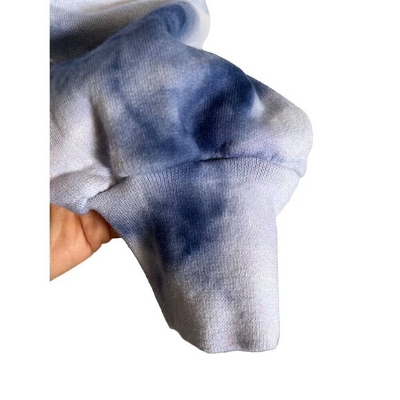 Anna Joyce Sweatshirt Women 2XL Blue Tie Dye Vote Hand Dyed Active Yoga Sporty - Picture 3 of 9